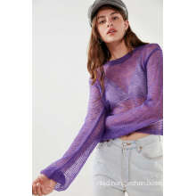 Ladies Sunny Pullover Sheer Sweater